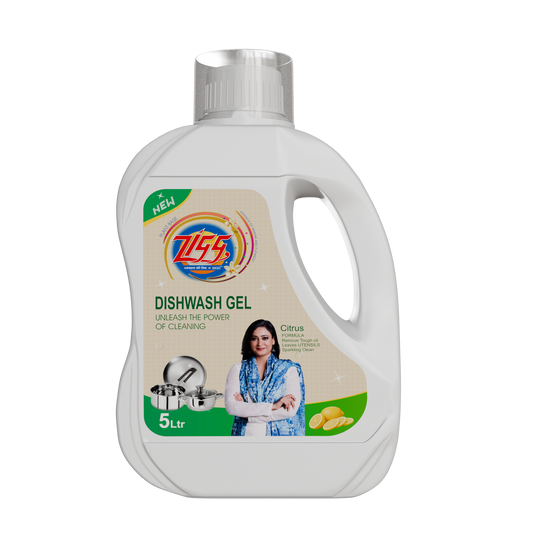 Zigg Dishwash Gel – Tough on Grease, Gentle on Hands 5 Litre