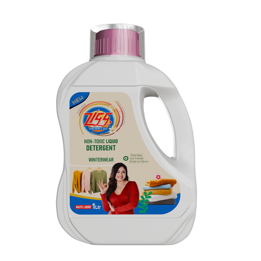 ZIGG Non-Toxic Liquid Detergent Winter Wear 1Litre | formulated using plant-based ingredients | Eco-friendly | gentle on fabrics