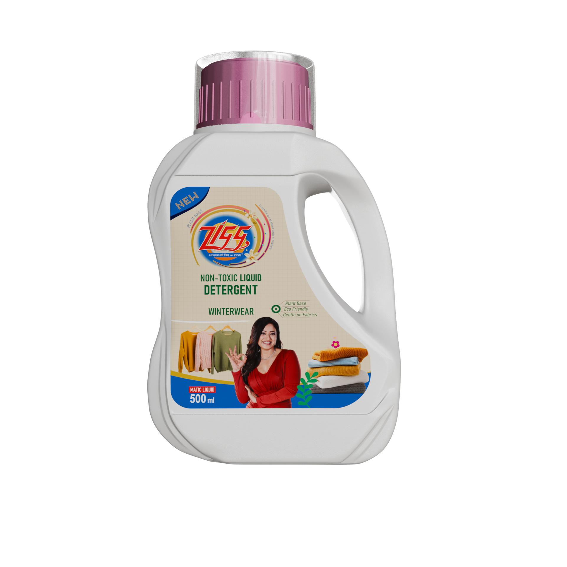 ZIGG Non-Toxic Liquid Detergent Winterwear 500 Ml | formulated using plant-based Ingredients | Eco-friendly | gentle on fabrics