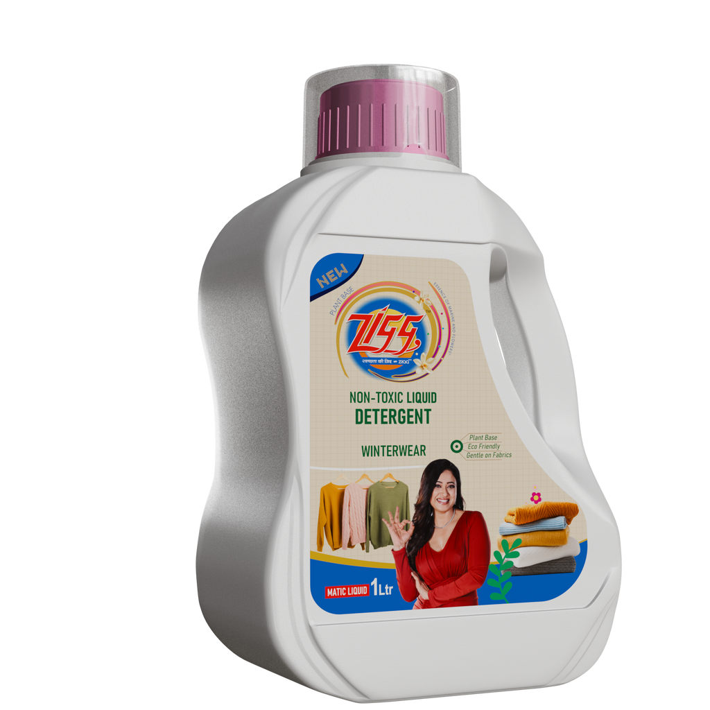 ZIGG Non-Toxic Liquid Detergent Winter Wear 1Litre | formulated using plant-based ingredients | Eco-friendly | gentle on fabrics