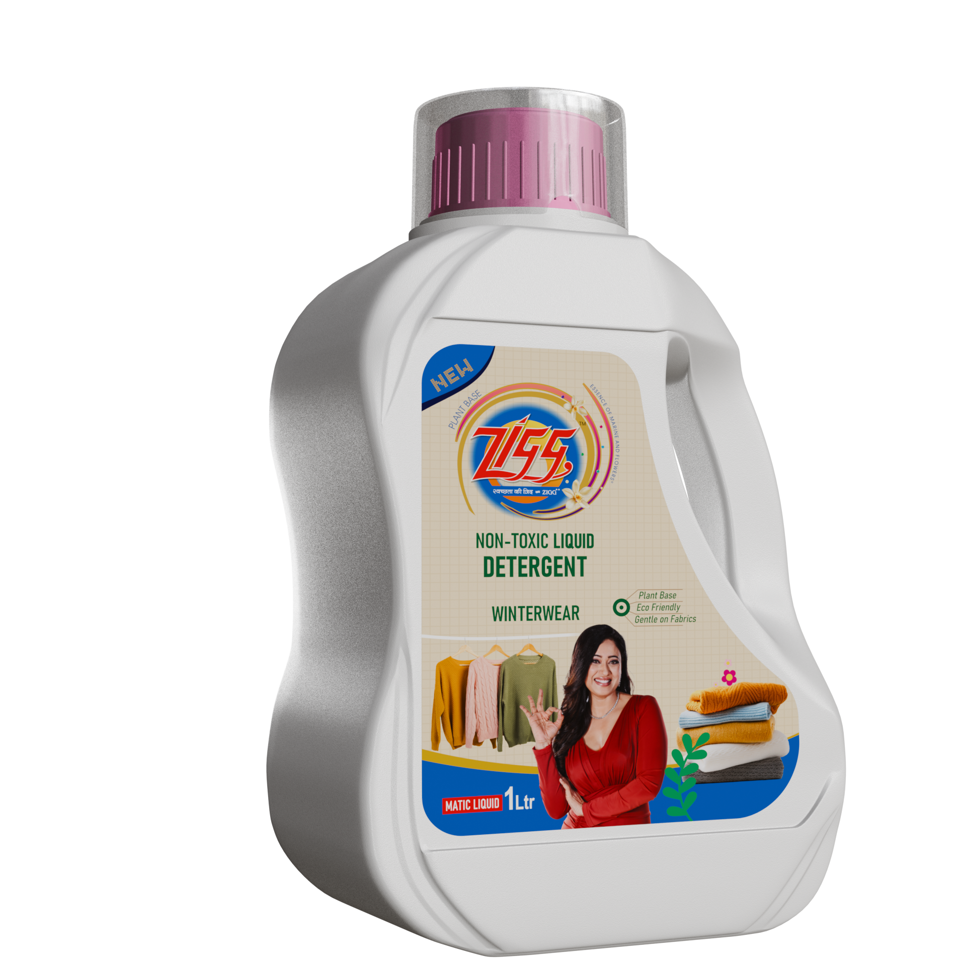 ZIGG Non-Toxic Liquid Detergent Winter Wear 1Litre | formulated using plant-based ingredients | Eco-friendly | gentle on fabrics