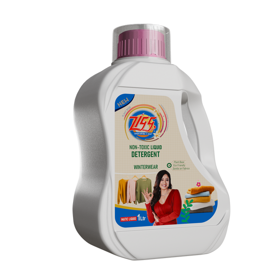 ZIGG Non-Toxic Liquid Detergent Winter Wear 1Litre | formulated using plant-based ingredients | Eco-friendly | gentle on fabrics