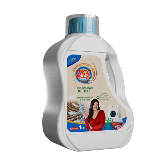 Zigg Liquid Detergent For Top Load & Front Load 1 Litre | - Non-Toxic | Plant-Based | Tough Stain Removal | Natural Ingredients | Helps Product Fabric Life | Eco Friendly | Gentle on Fabrics