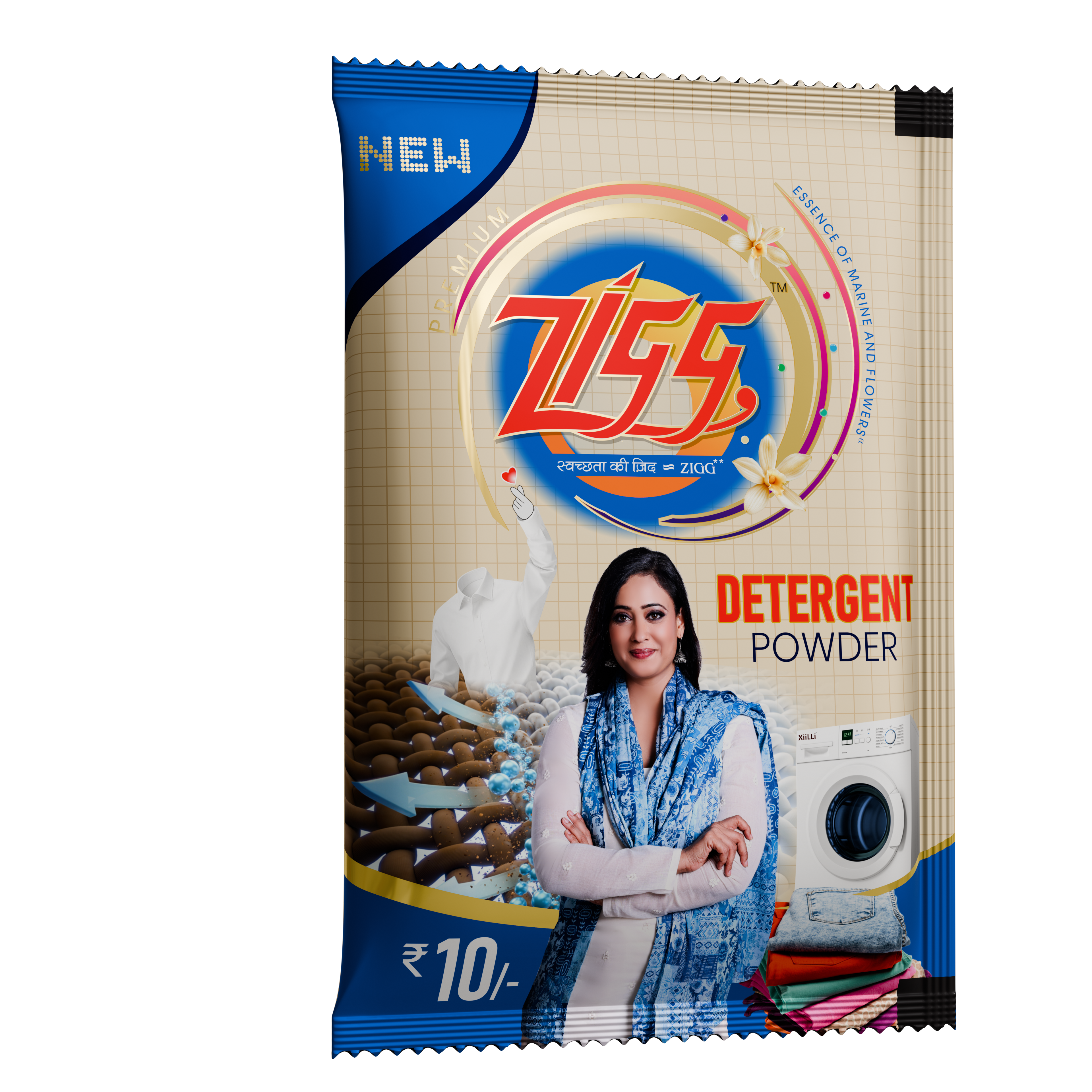 Zigg Detergent Powder 70 GM PREMIUM (Minimum 10)