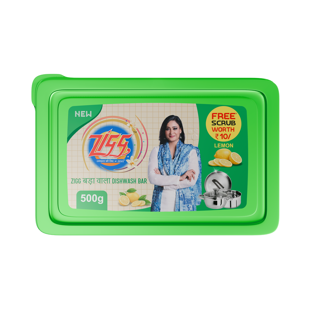Zigg बड़ा वाला Dishwash Bar 500g