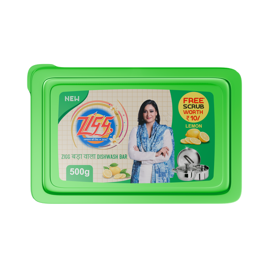Zigg बड़ा वाला Dishwash Bar 500g