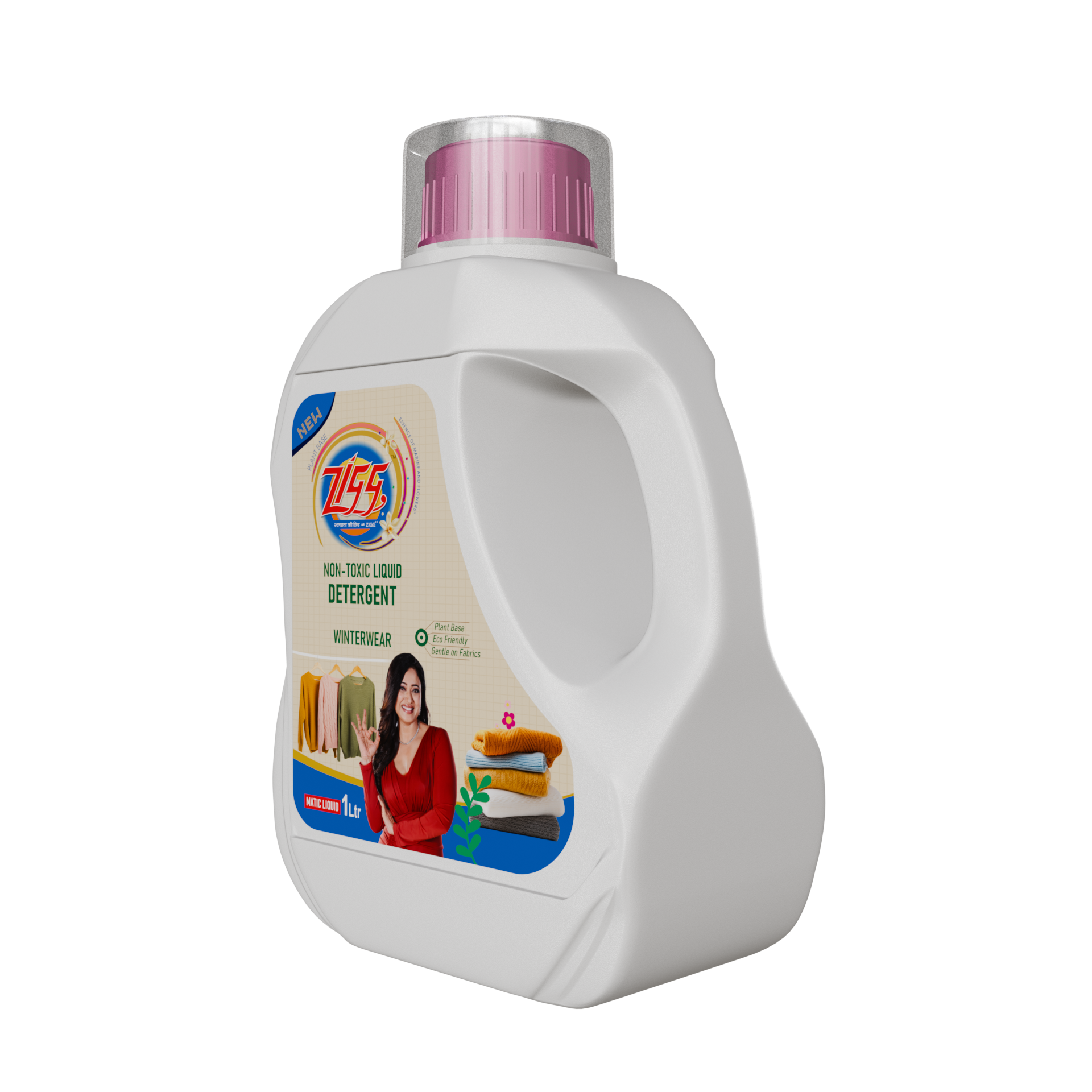 ZIGG Non-Toxic Liquid Detergent Winter Wear 1Litre | formulated using plant-based ingredients | Eco-friendly | gentle on fabrics