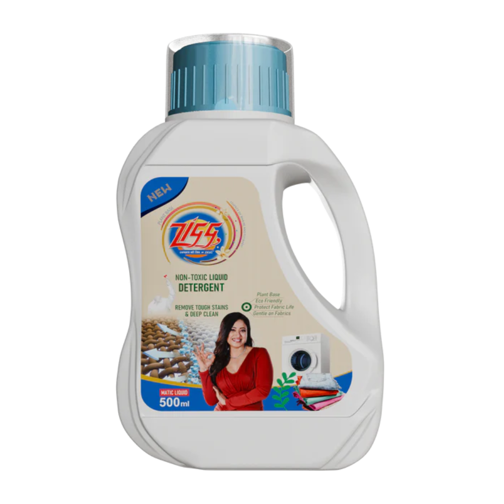 Zigg Liquid Detergent For Top Load & Front Load 500 Ml | - Non-Toxic | Plant-Based