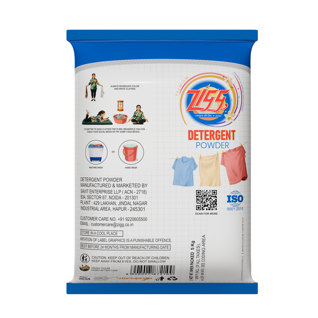 Zigg Detergent Powder 5 KG (Premium)