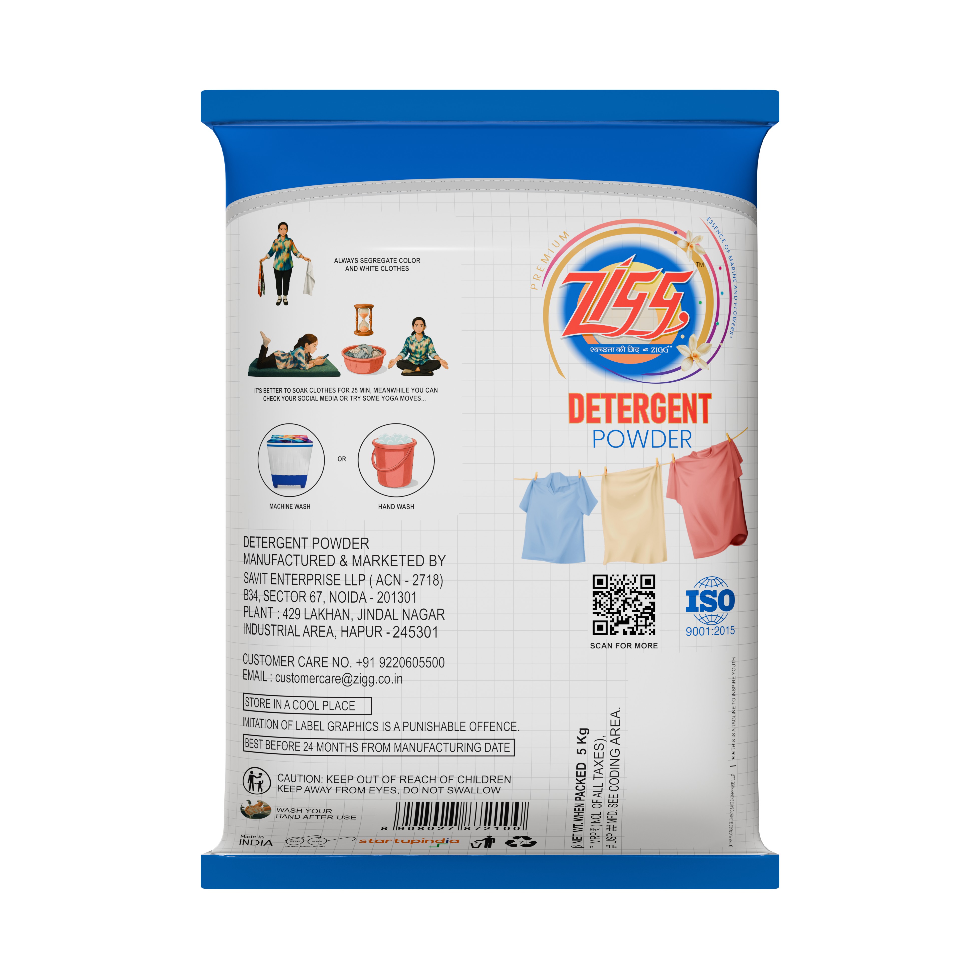 Zigg Detergent Powder 5 KG (Premium)