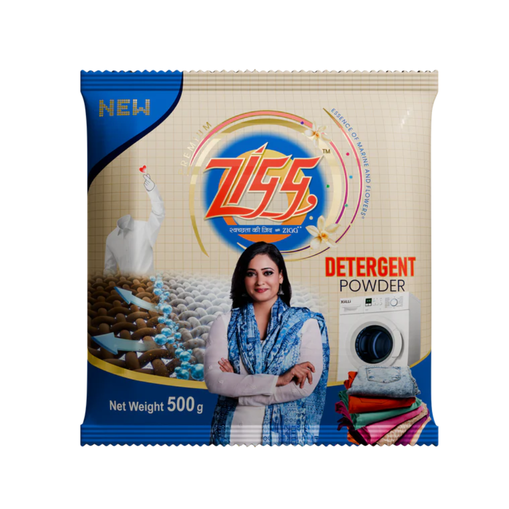 Zigg Detergent Premium Powder 500g (Buy 1 Get 1 Free)
