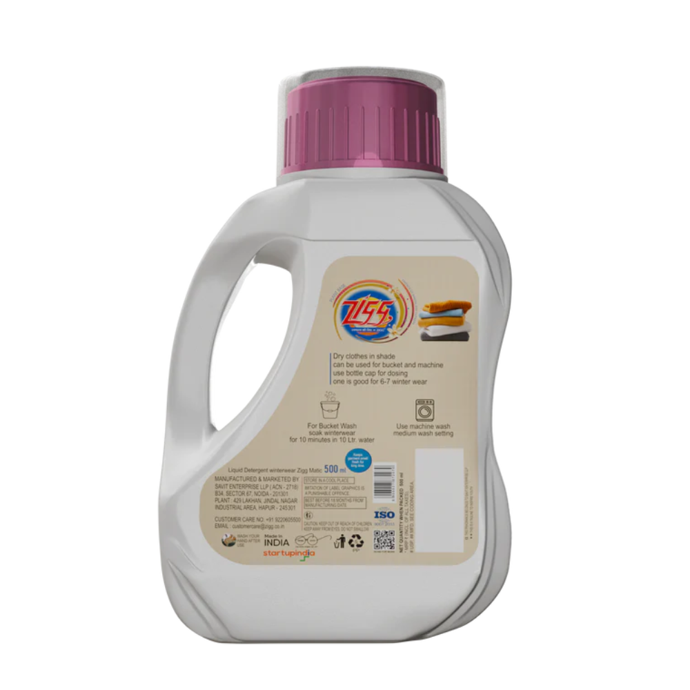 ZIGG Non-Toxic Liquid Detergent Winterwear 500 Ml
