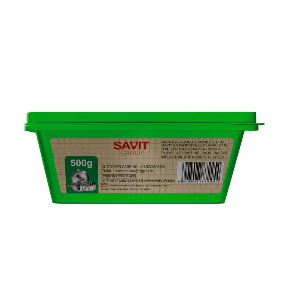 Zigg बड़ा वाला Dishwash Bar 500g