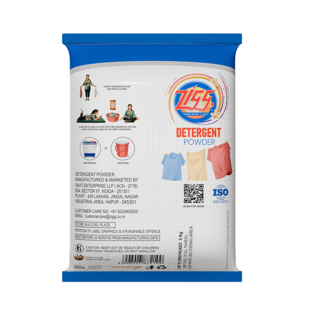 Zigg Detergent Powder 5 KG (Premium)