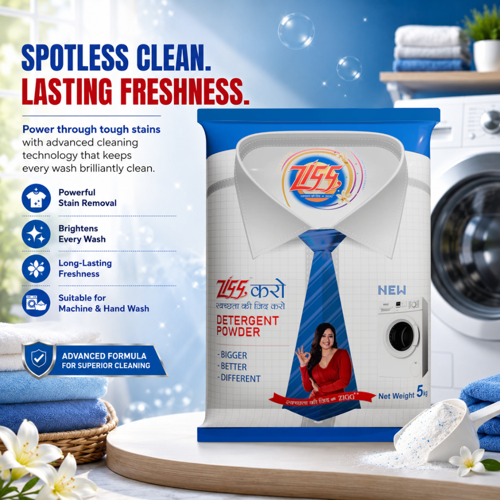 Zigg Detergent Powder 5 KG (Premium)