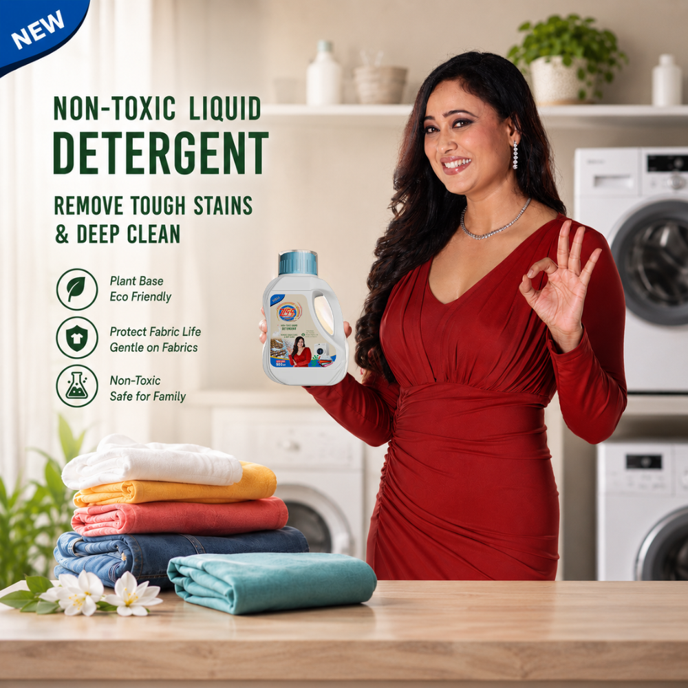 Zigg Liquid Detergent For Top Load & Front Load 1 Litre | - Non-Toxic | Plant-Based