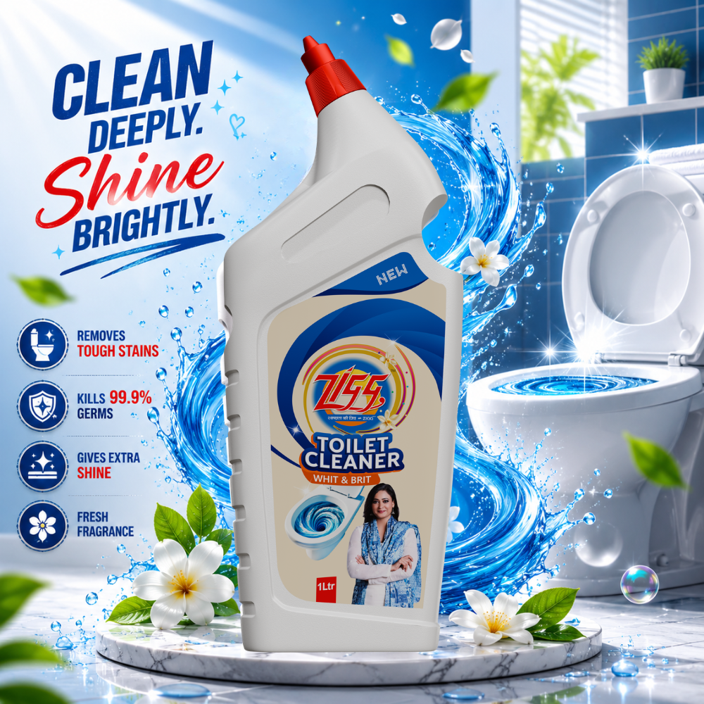 Zigg Toilet Cleaner WHIT & BRIT 1 Litre (Buy 1 Get 1 Free)