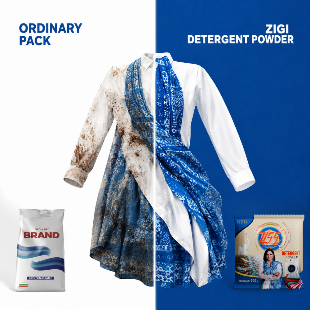 Zigg Detergent Premium Powder 500g (Buy 1 Get 1 Free)