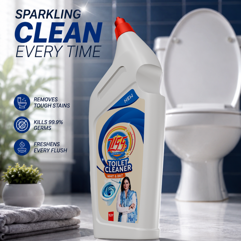 Zigg Toilet Cleaner WHIT & BRIT 1 Litre (Buy 1 Get 1 Free)