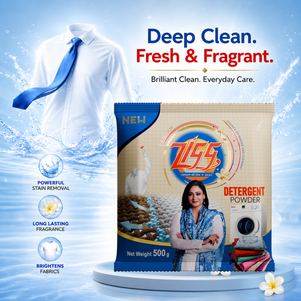 Zigg Detergent Premium Powder 500g (Buy 1 Get 1 Free)