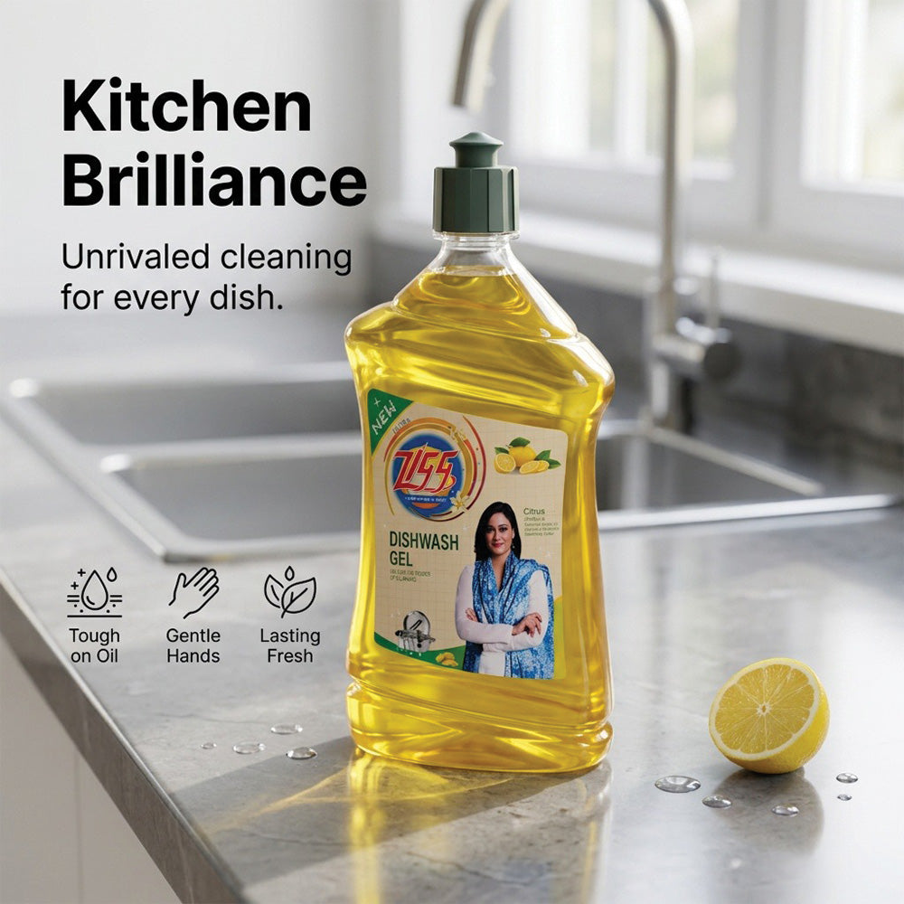 Zigg Dishwash Gel – Tough on Grease, Gentle on Hands 500ML