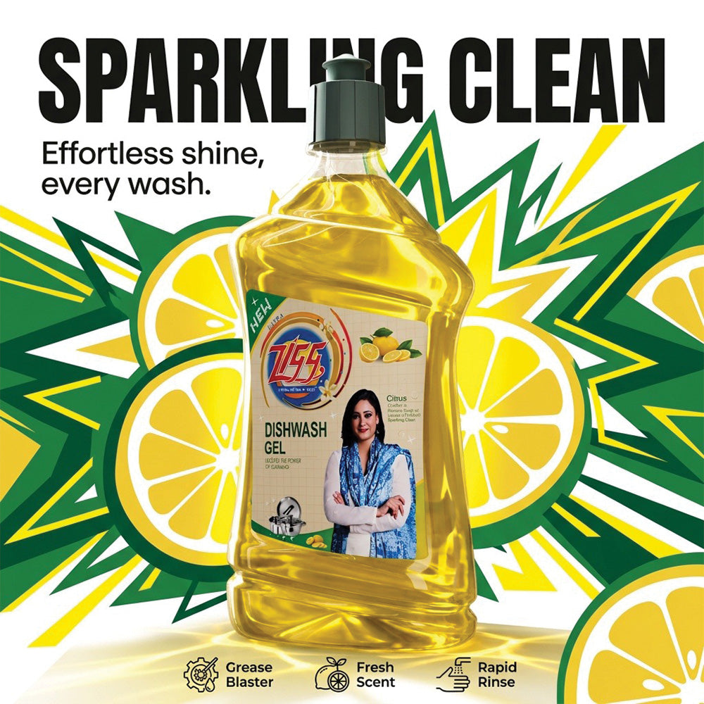 Zigg Dishwash Gel – Tough on Grease, Gentle on Hands 500ML